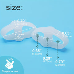 5 Pairs Gel Toe Corrector Toe Separators Silicone Big Toe Spacer for Bunion Pain