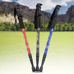 Ultralight Aluminum Mountaineering Cane for Outdoor Activities