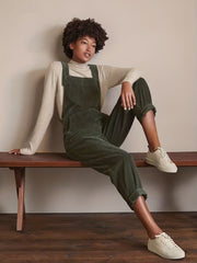 Casual Corduroy Overall Jumpsuit for Women