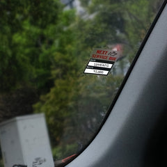 100pcs Car Change Repair Reminder Sticker Self-adhesive Label