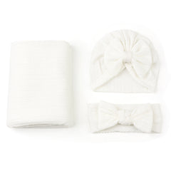 3pc Baby Swaddle Bag Set Newborn Quilt Polyester Cotton Wrap Blanket