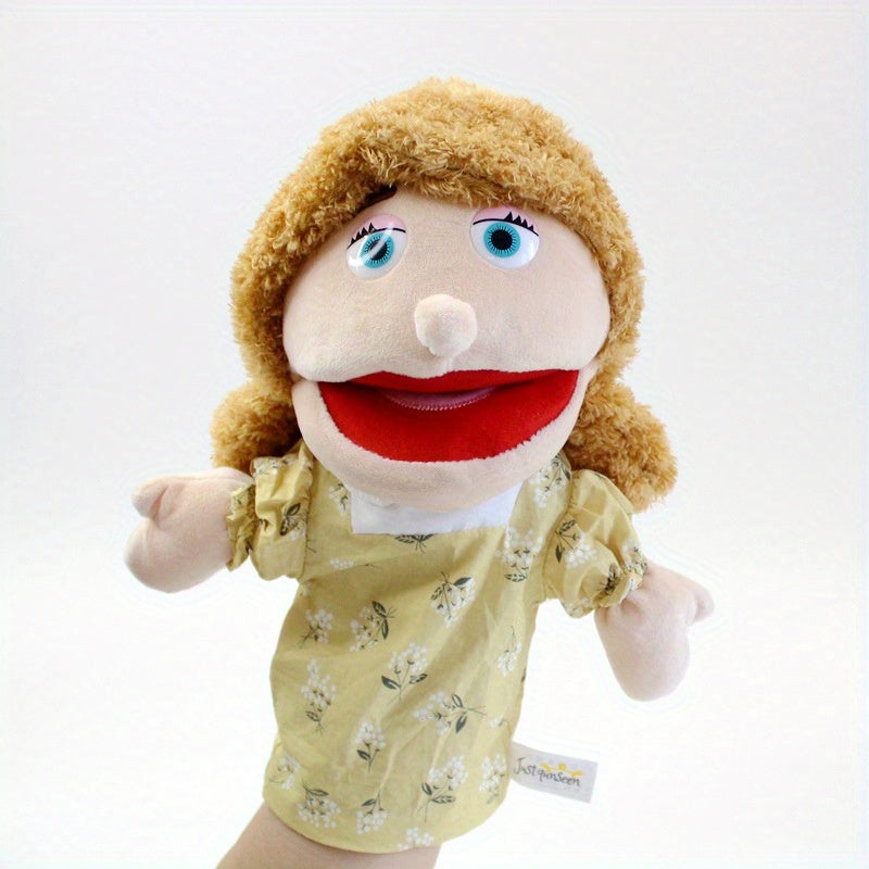 2pcs Happy Family Hand Puppet Plush Toy Rich Characters for Storytelling Fun