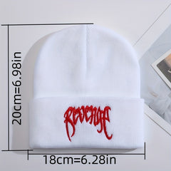 Funky Street Hip-hop Style Embroidered Warm Hat