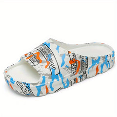 Men's Cloud Slides Lightweight Non Slip Slippers Indoor Outdoor Shower Bathroom