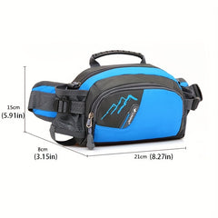 Large Capacity Nylon Waist Bag for Outdoor Sports and Travel