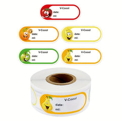 250 Pieces Explosive Food Date Roll Sticker Label
