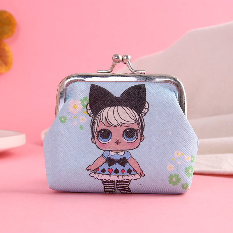 Girls Cartoon Print Coin Purse Mini Wallet Card Holder