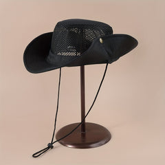 Breathable Mesh Bucket Hat Solid Foldable Sun Hat For Men And Women