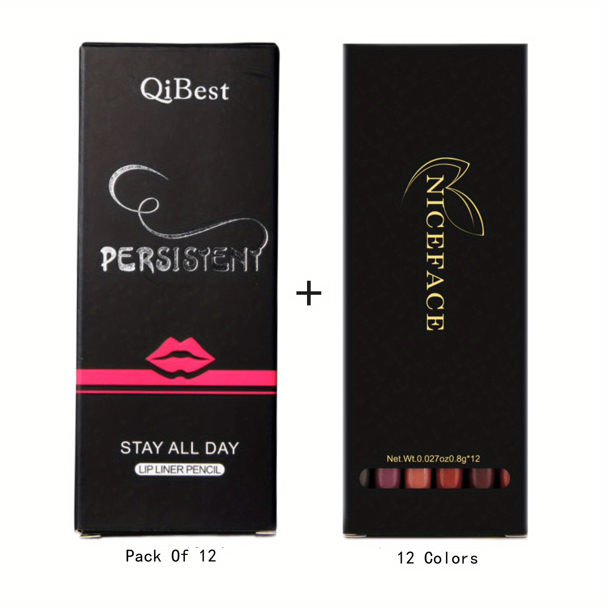 12 Colors Matte Lip Liner Pencil Set Waterproof Long Lasting Velvet Lip Liners