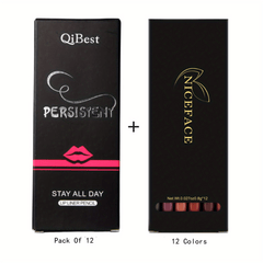 12 Colors Matte Lip Liner Pencil Set Waterproof Long Lasting Velvet Lip Liners