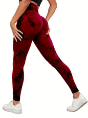 Tie Dye High Waist Yoga Leggings Slim Fit Activewear