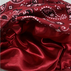 Ethnic Style Double Layer Headscarf Hat Soft And Comfortable