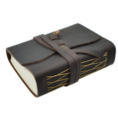 Portable Leather Notebook 140 Sheets Cowhide Note Book Diary Journal Sketchbook