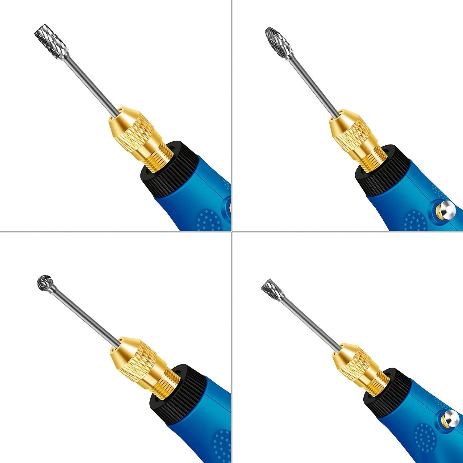10pcs Tungsten Carbide Burrs Sets Drill Diamond Burs