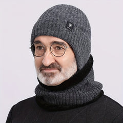 Men's Winter Knitted Hat with Ear Protection