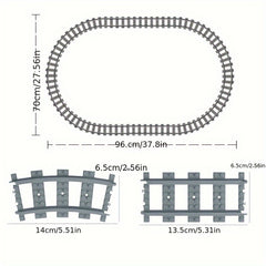 20pcs Train Track Building Block Set - DIY Christmas Gift