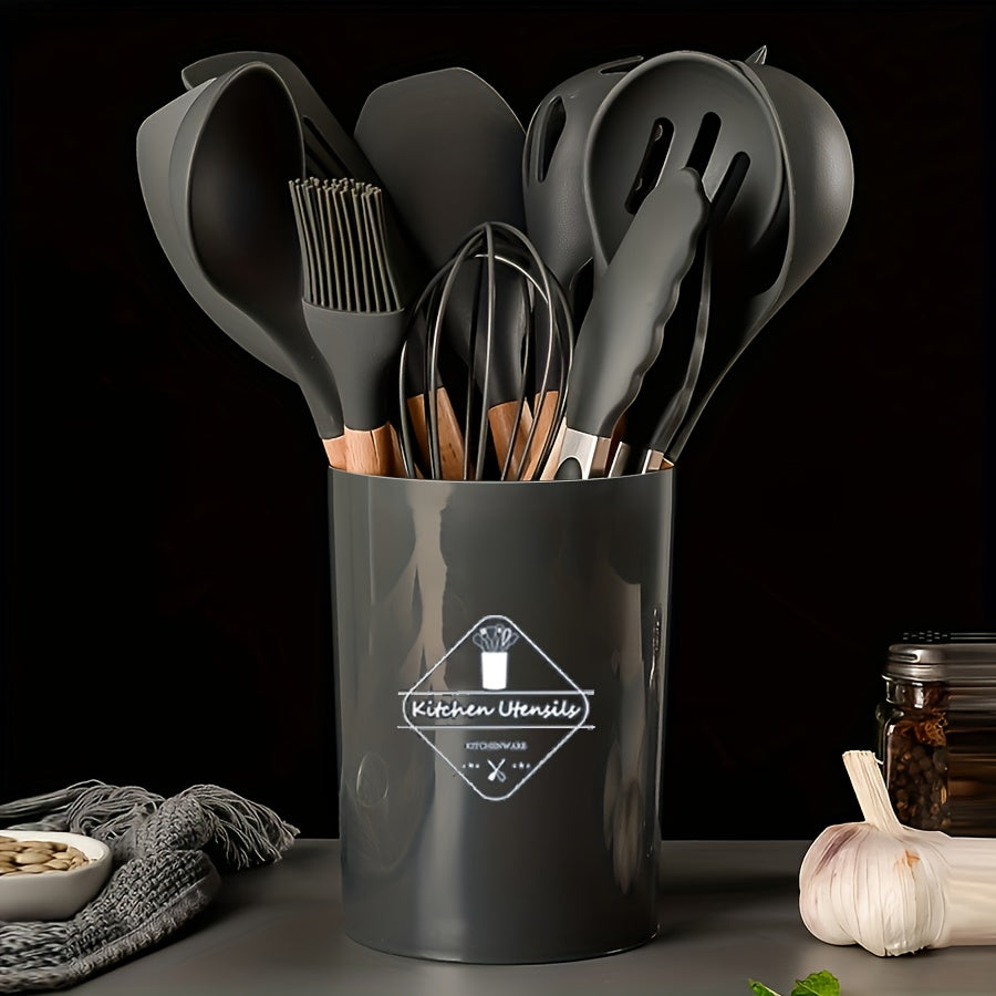 12pcs Silicone Utensil Set Non Stick Kitchen Cooking