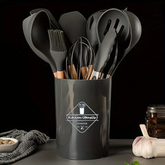 12pcs Silicone Utensil Set Non Stick Kitchen Cooking
