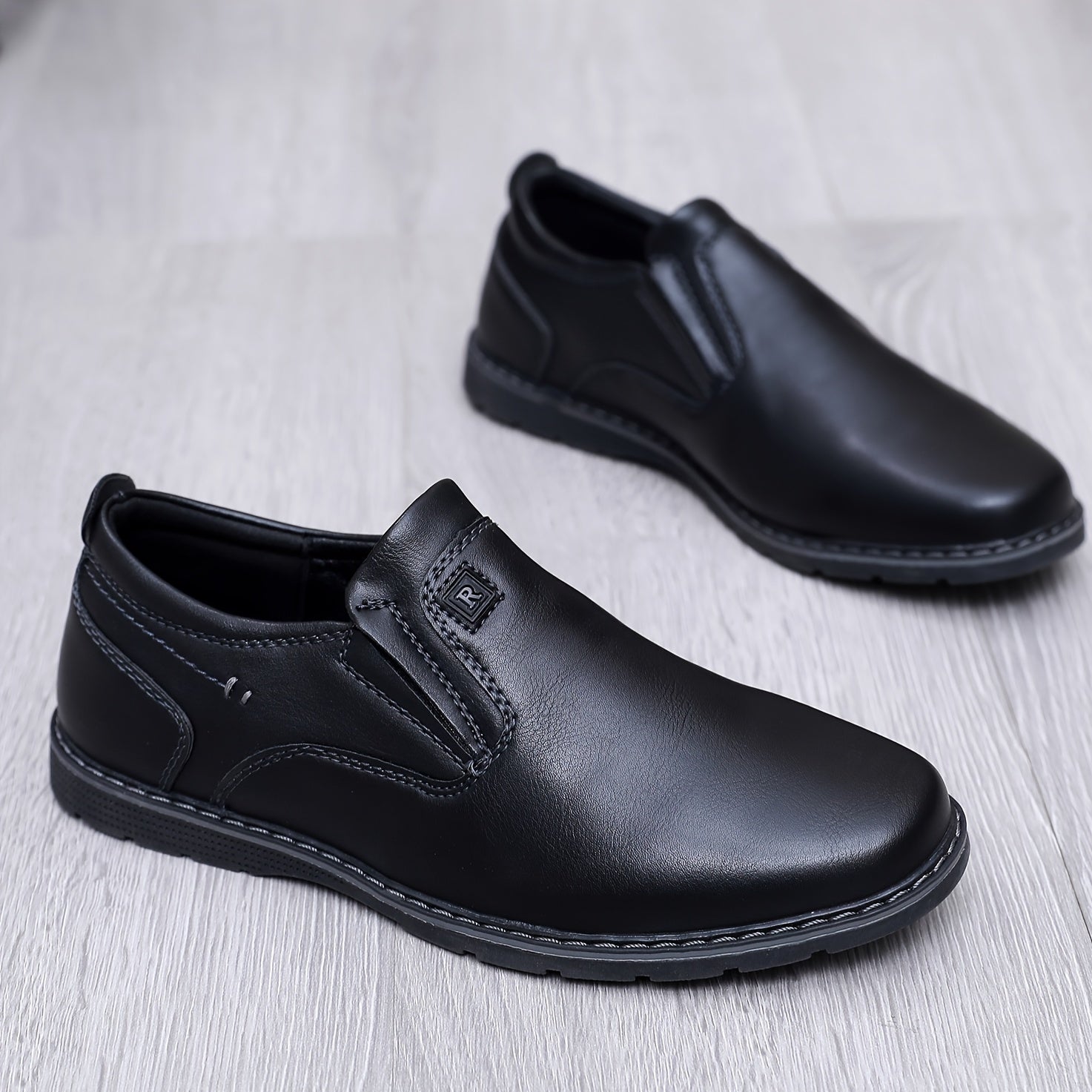 Boys Slip On Oxford Shoes - Comfortable Dress Shoes for Party