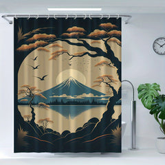 Waterproof Polyester Fabric Shower Curtain