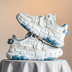 Men's Chunky Sneakers Elevator Shoes Wear-resistant Lace Up