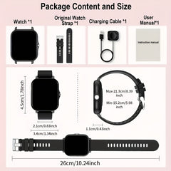 Wireless Smartwatch with Multiple Sports Modes & Camera Control