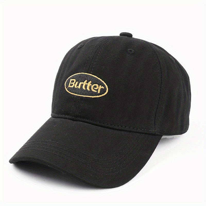 Circle Letter Embroidery Baseball Cap Light Specific Gravity Breathable Sun Hat