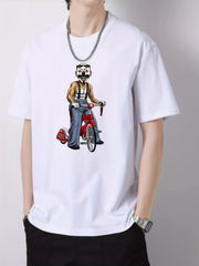 Vintage Slim Fit Short Sleeve T-Shirt for Men