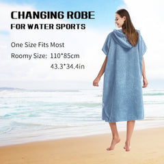 Mutao Surf Poncho Changing Robe Quick Dry Towel with Hood and Pocket