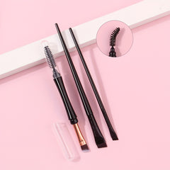 2pcs Flat Bevel Blade Eyeliner Brushes Portable Eye Brushes