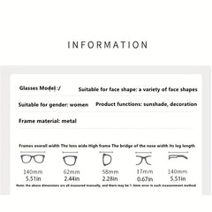 Oversized Rhinestone Gradient Sunglasses for Women UV400