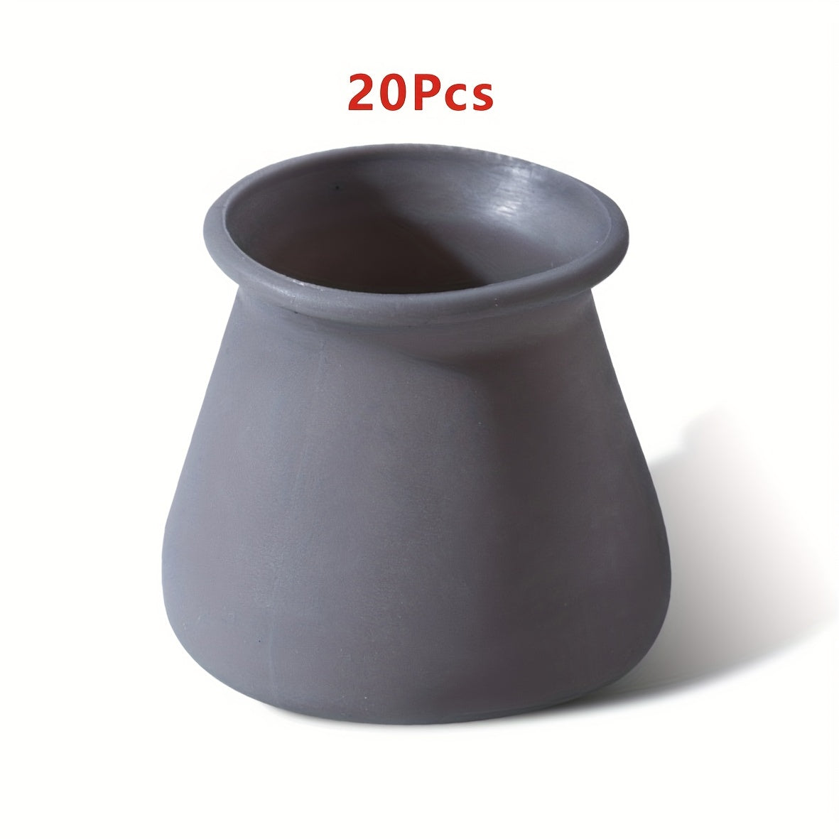 20pcs Gray Table & Chair Leg Covers Anti-slip Protection Silent Stool Leg Covers