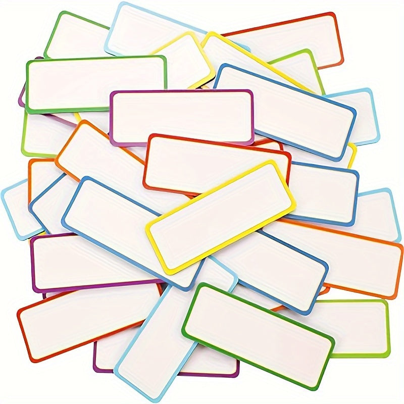 27pcs Magnetic Dry Erase Labels 9 Colors Whiteboard Locker Fridge School Office