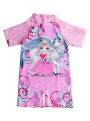 Toddler Girls Unicorn Graphic One Piece Swimsuit