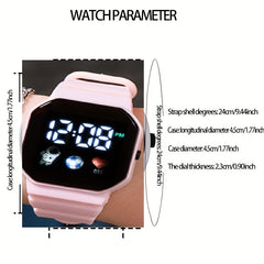 Kids Digital Sports Watch with Silicone Strap
