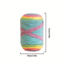 Milk Cotton Rainbow Yarn for DIY Knitting Crocheting Soft Comfortable