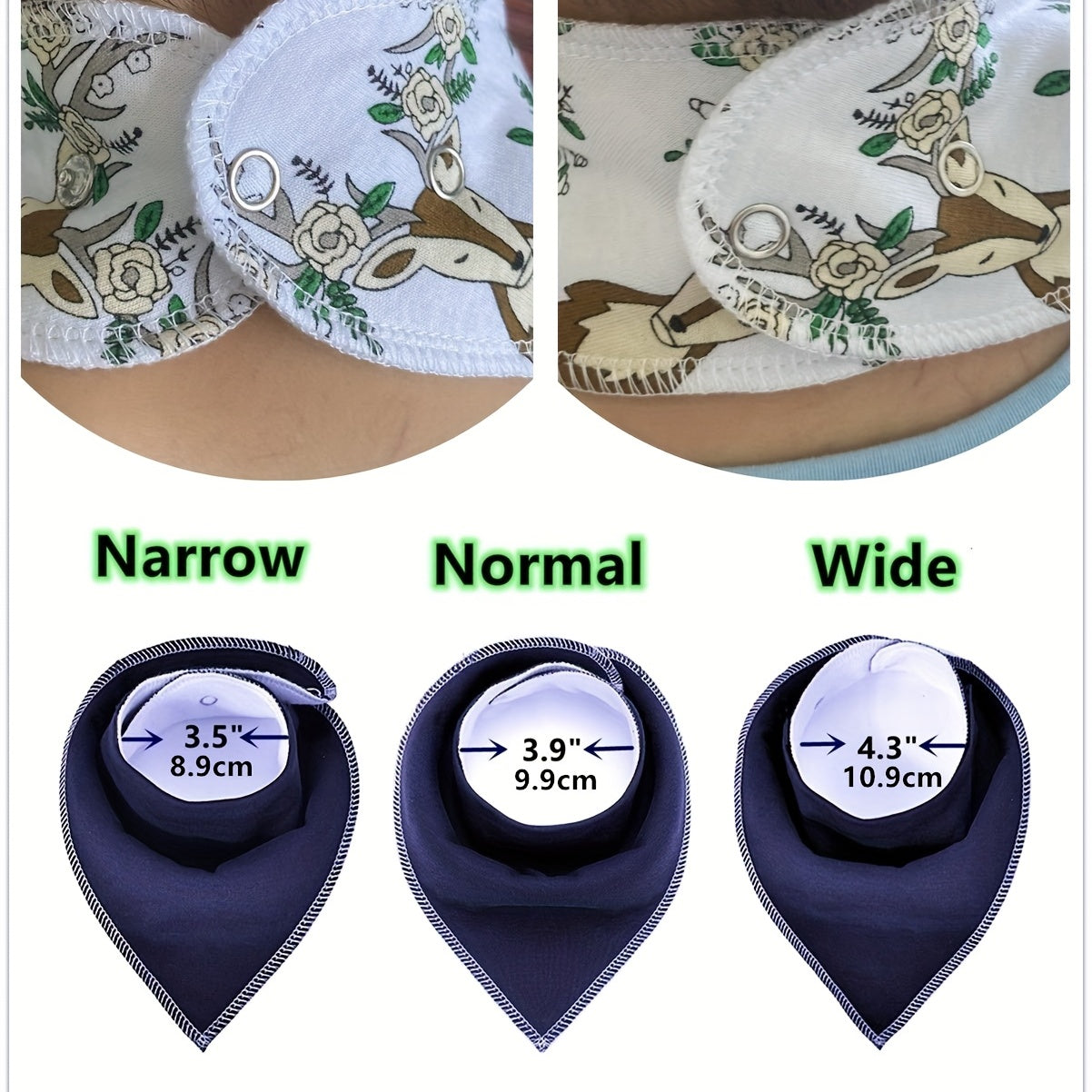 8pc Baby Cotton Bandana Bibs for Drooling Teething