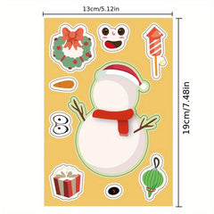 4pcs Christmas Stickers Santa Claus Stickers DIY Stickers Children's Toy