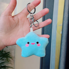 Little Star Plush Key Chain Bag Pendant Car Key Ring - Gift For Friends