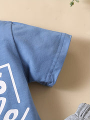 Baby Boys Dad's Little Dude T-shirt & Pants Set