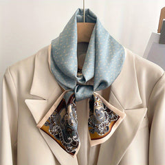 Thin Scarf Satin Ribbon Neckerchief Twilly Scarf Headband Hair Accessories
