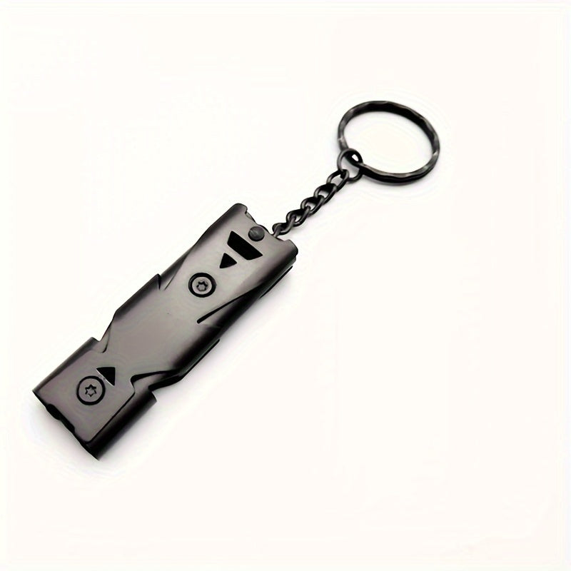 Double Tube Survival Whistle Stainless Steel