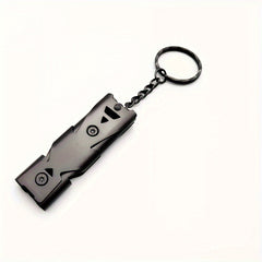 Double Tube Survival Whistle Stainless Steel