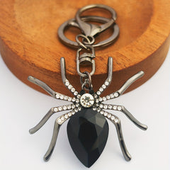 Crystal Spider Animal Keychain for Bag Backpack Wallet Car Keys