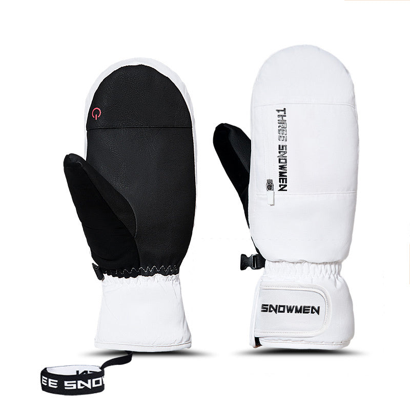 30 Degree Ski Gloves Waterproof Windproof Touch Screen Zip Storage