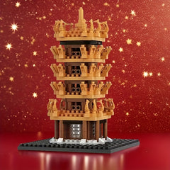 Yellow Crane Tower Building Blocks Set - 2100pcs
