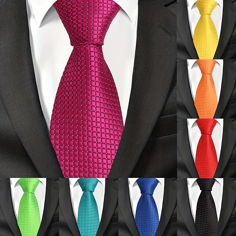Men's Plaid Necktie Business Wedding Party Necktie - Great Gift