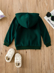 LOS ANGELES Letter Print Boys Hooded Sweatshirt for Kids