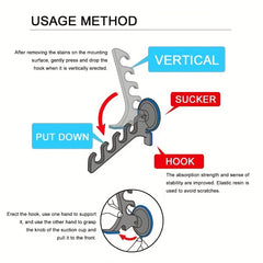 Suction Cup Fishing Rod Holder Indoor Outdoor Rod Rack