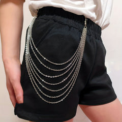 Retro Metal Chain Waist Chain Body Chain for Men